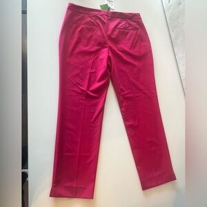 Cropped pant. Fuchsia. Brand new. Never worn. Blazer available too.